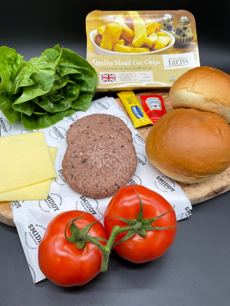 Build Your Own Veggie Burger Meal - For 2 People