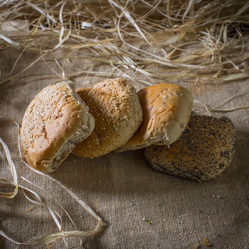 4x Fresh Granary Rolls