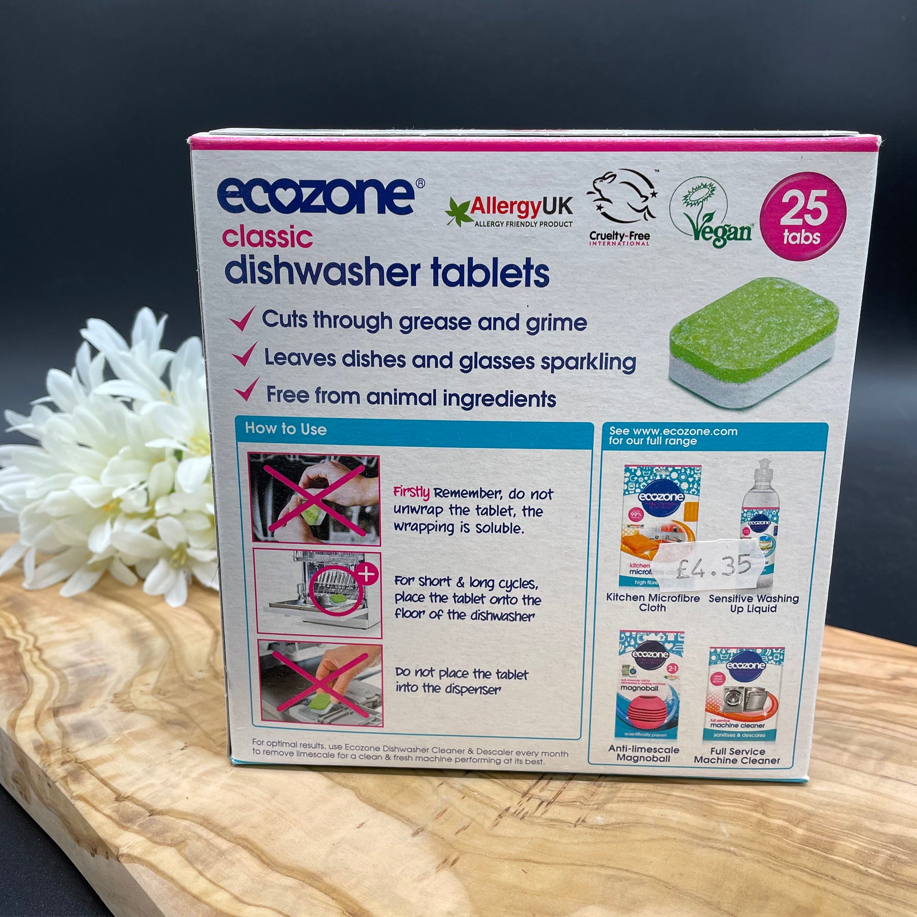 Ecozone Dishwasher Tablets 25 Tabs Blair Drummond Smiddy