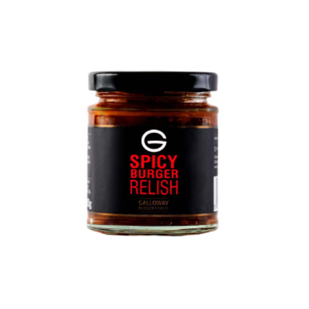 Galloway Burger House Spicy Burger Relish Blair Drummond Smiddy